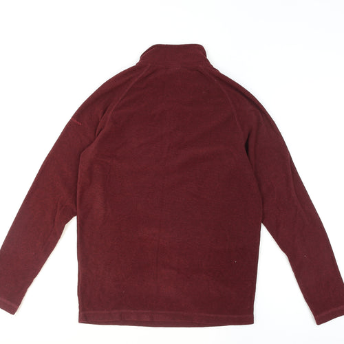 Trespass Mens Red 1/2 Zip Fleece Pullover Sweatshirt Size S