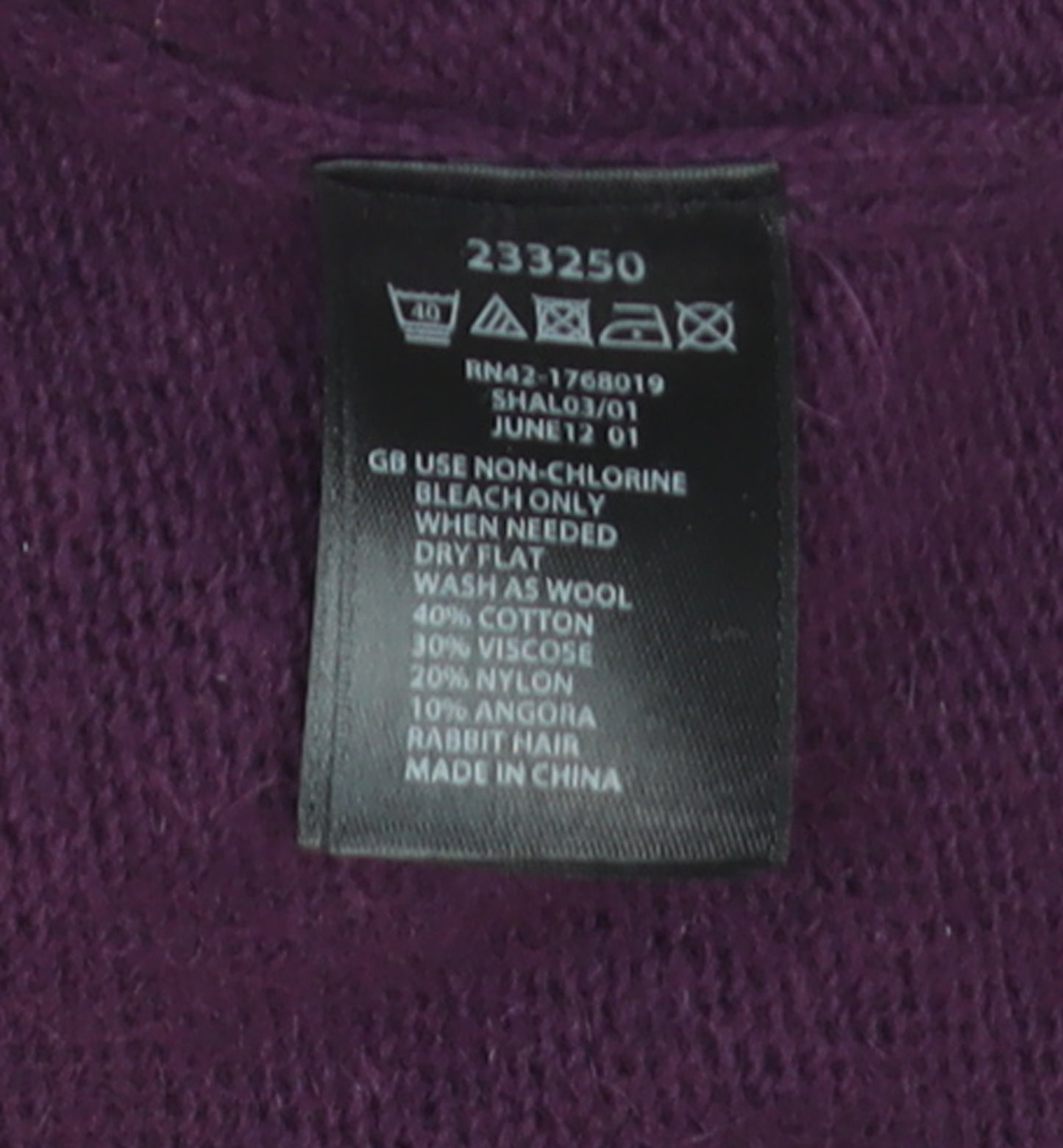 Monsoon Women’s Purple Long Sleeve Pullover Knit Jumper M
