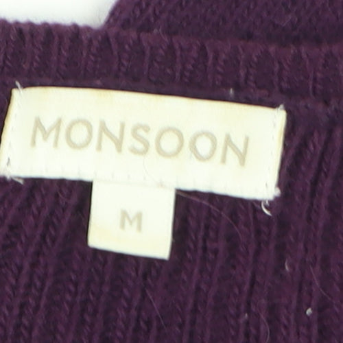 Monsoon Women’s Purple Long Sleeve Pullover Knit Jumper M