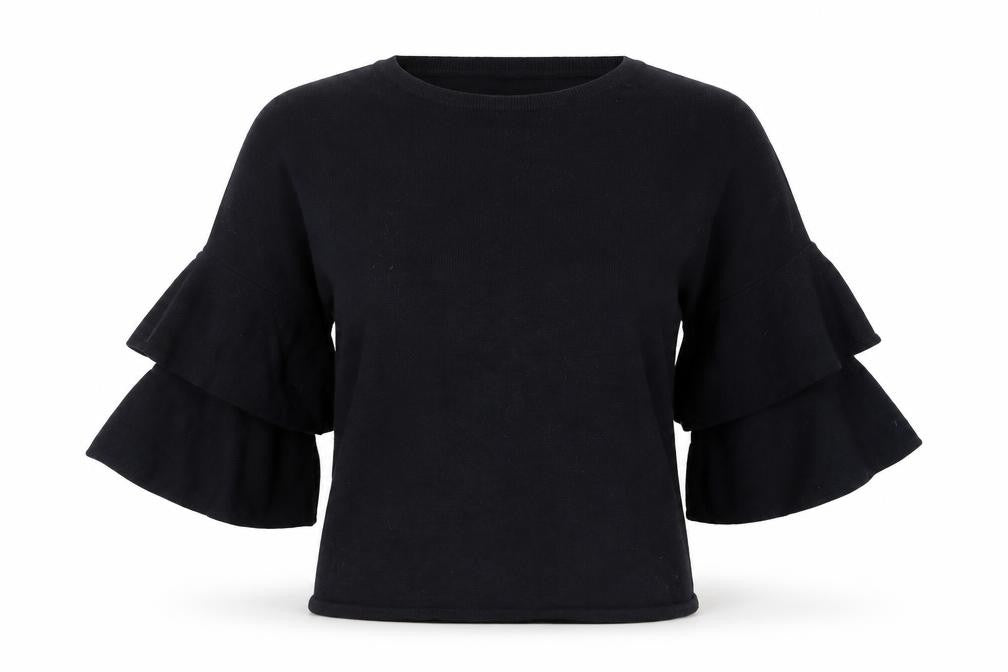 Marks and Spencer Women’s Black Bell Sleeve Knit Jumper Size 12