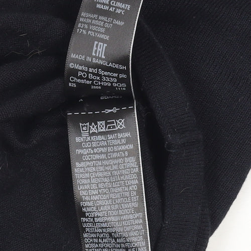 Marks and Spencer Women’s Black Bell Sleeve Knit Jumper Size 12