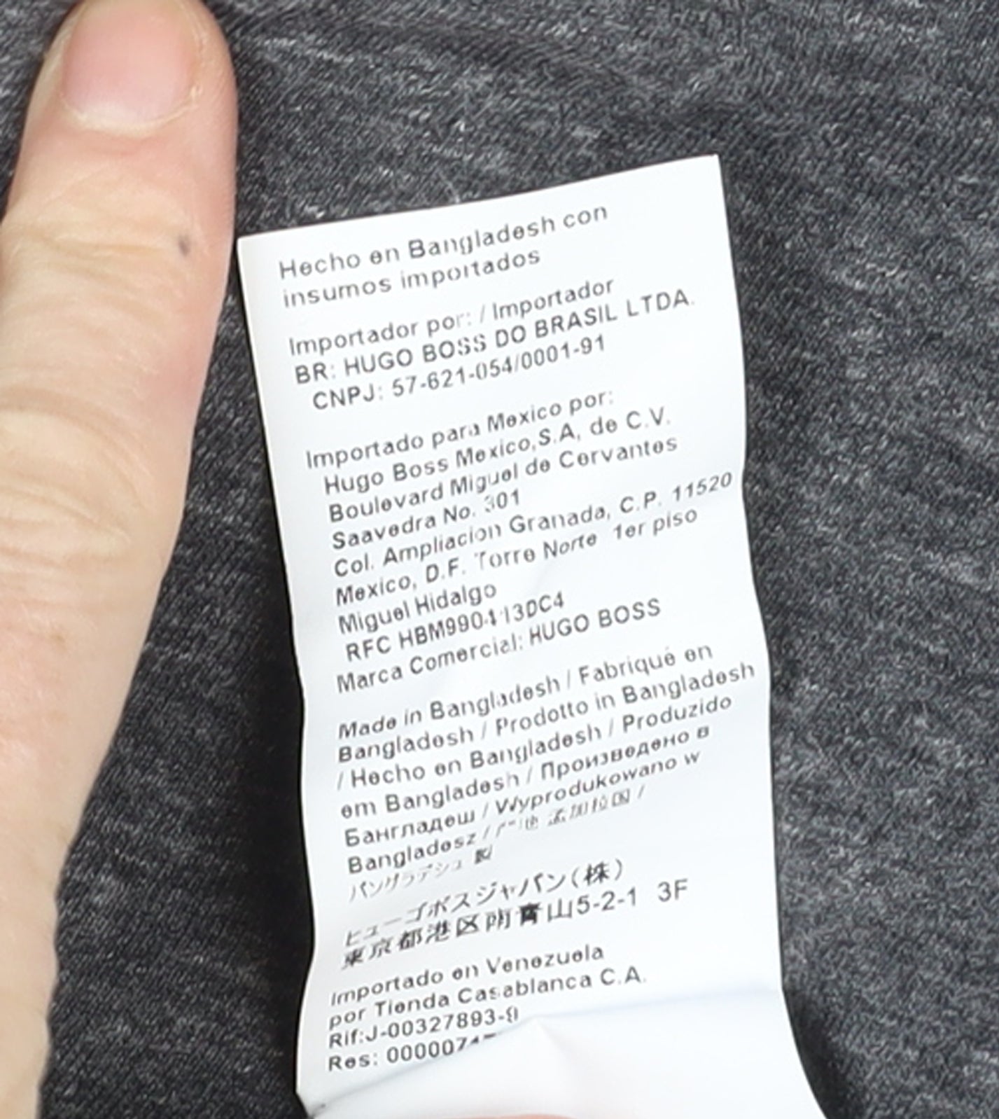 Hugo Boss Men's Grey Short Sleeve Polo Shirt Size L