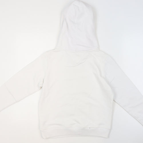 Tommy Jeans Men’s White XS Pullover Hoodie with Logo Detail