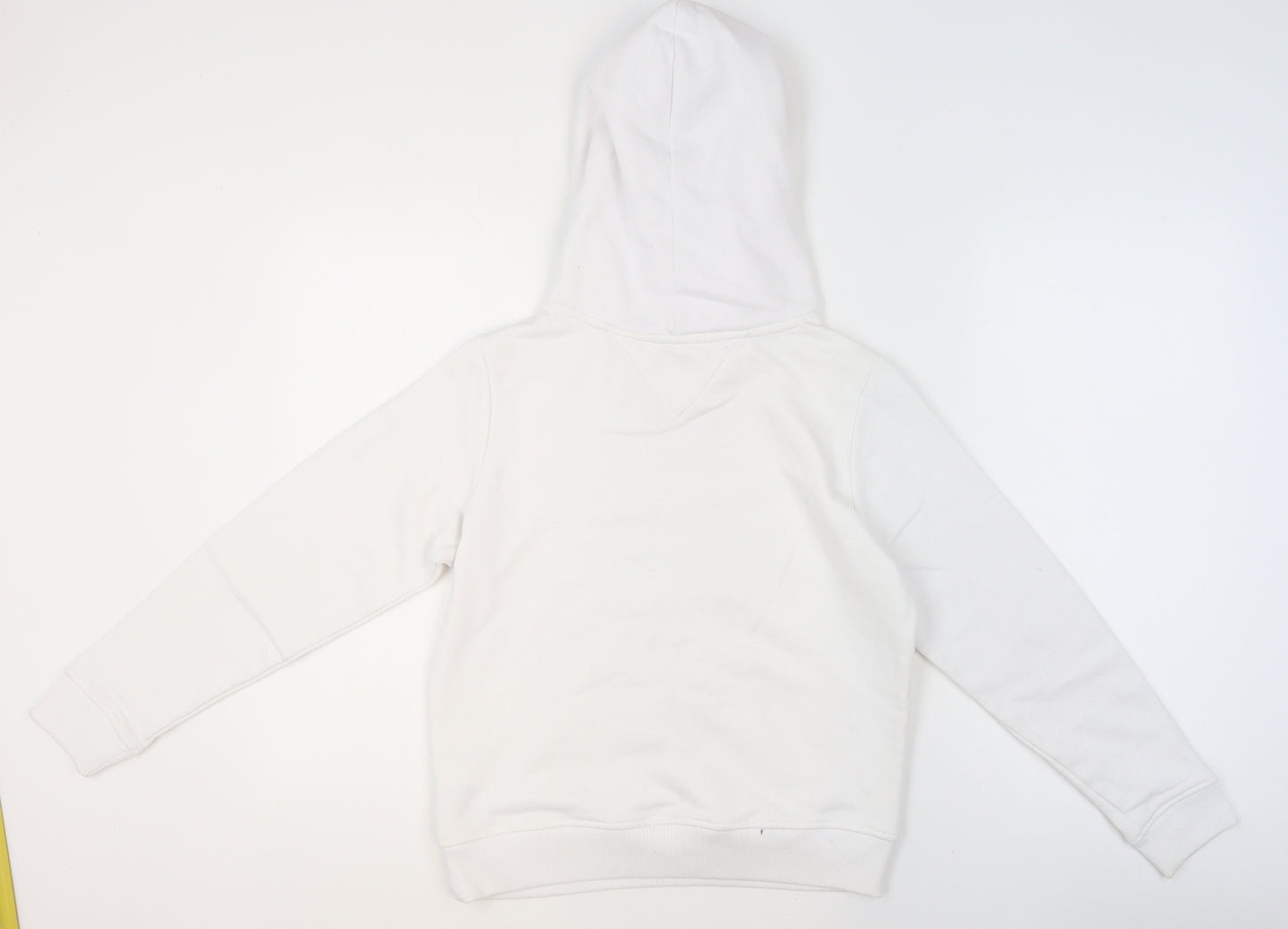 Tommy Jeans Men’s White XS Pullover Hoodie with Logo Detail