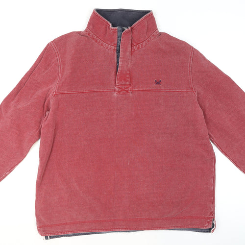 Crew Clothing Company Men Red 2XL Pullover Cotton Sweatshirt