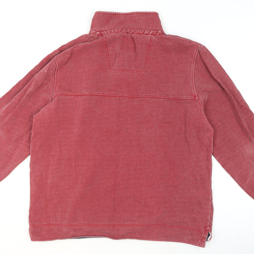 Crew Clothing Company Men Red 2XL Pullover Cotton Sweatshirt