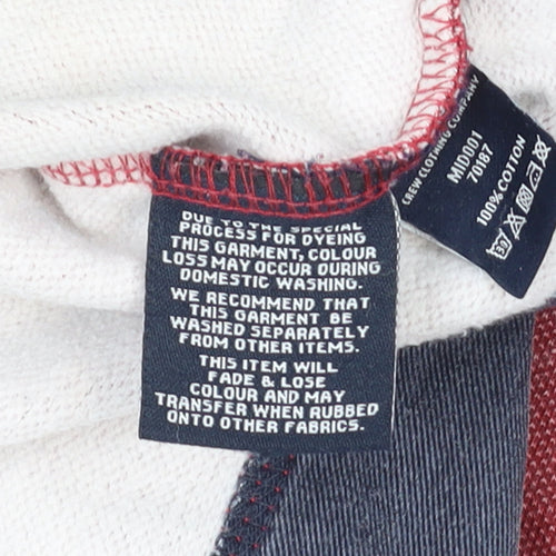 Crew Clothing Company Men Red 2XL Pullover Cotton Sweatshirt