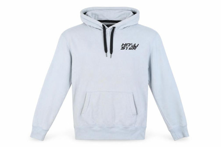 Hollister Men’s Blue Pullover Hoodie M Graphic Fleece Sweatshirt