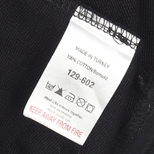 Next Women's Black Cotton Button-Up Short Jacket Size 10