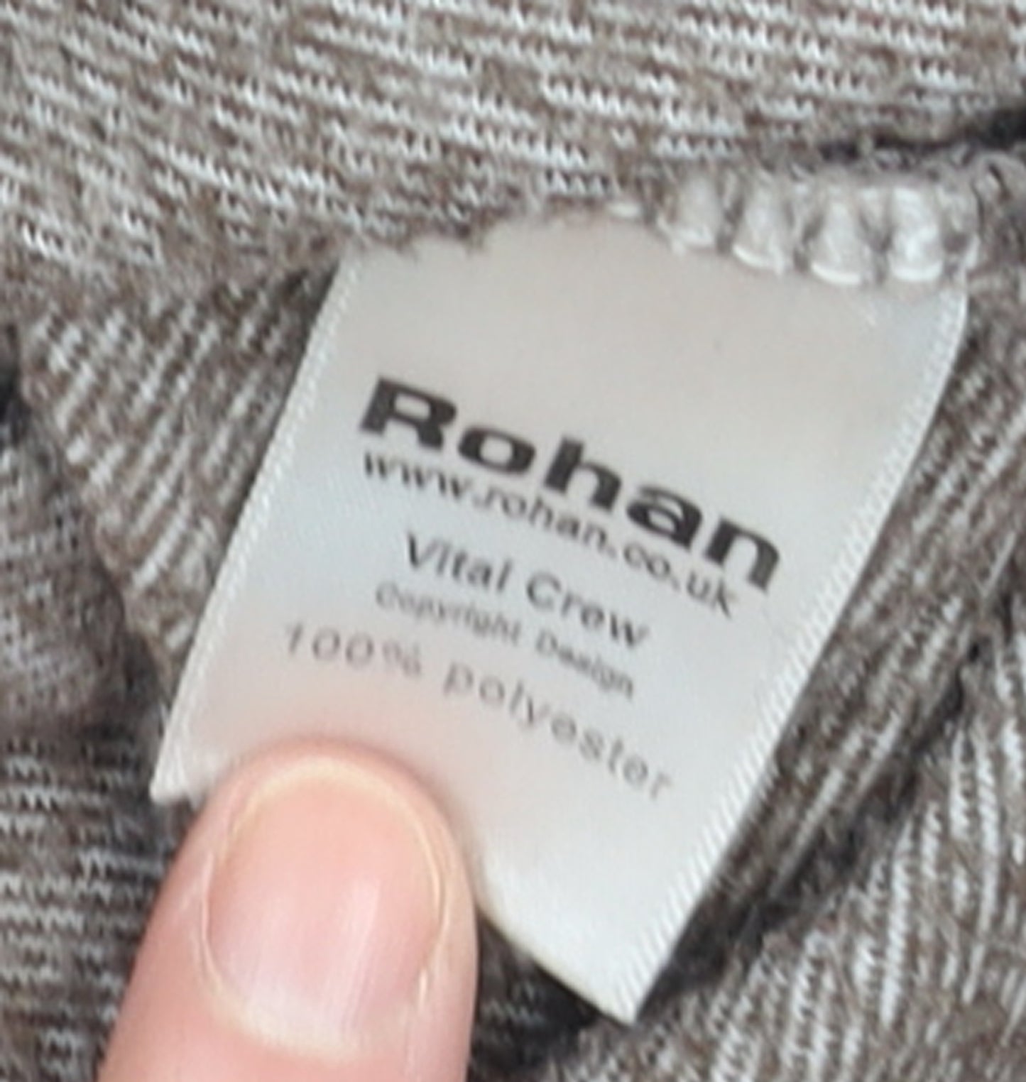 Rohan Womens Beige Vital Crew Jumper Medium Polyester Long Sleeve