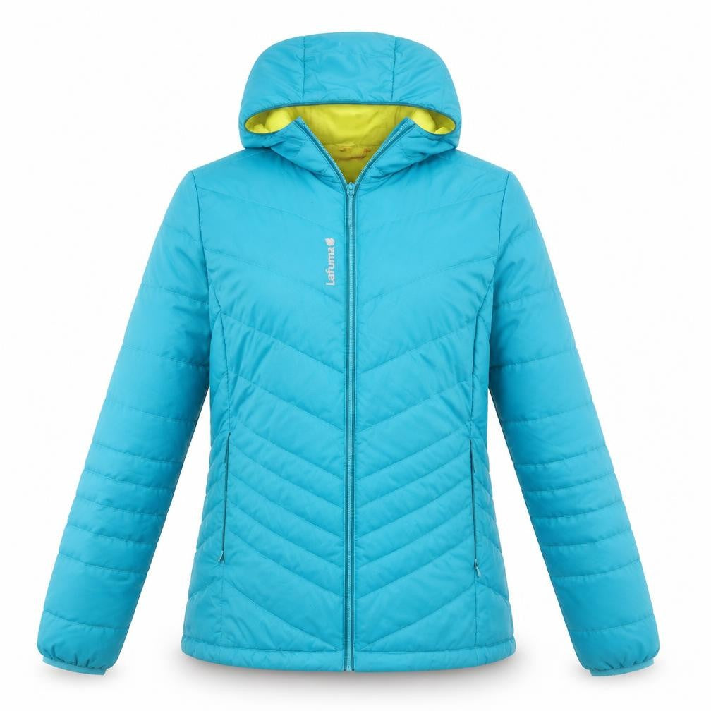 Lafuma Women's Blue Hooded Puffer Jacket Size 12 Insulated Outdoor