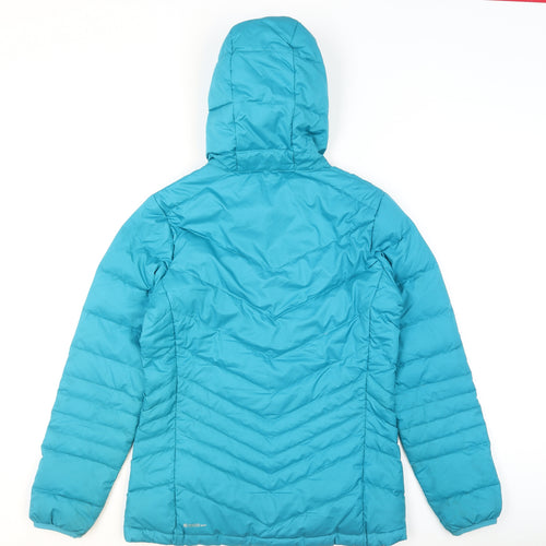 Lafuma Women's Blue Hooded Puffer Jacket Size 12 Insulated Outdoor