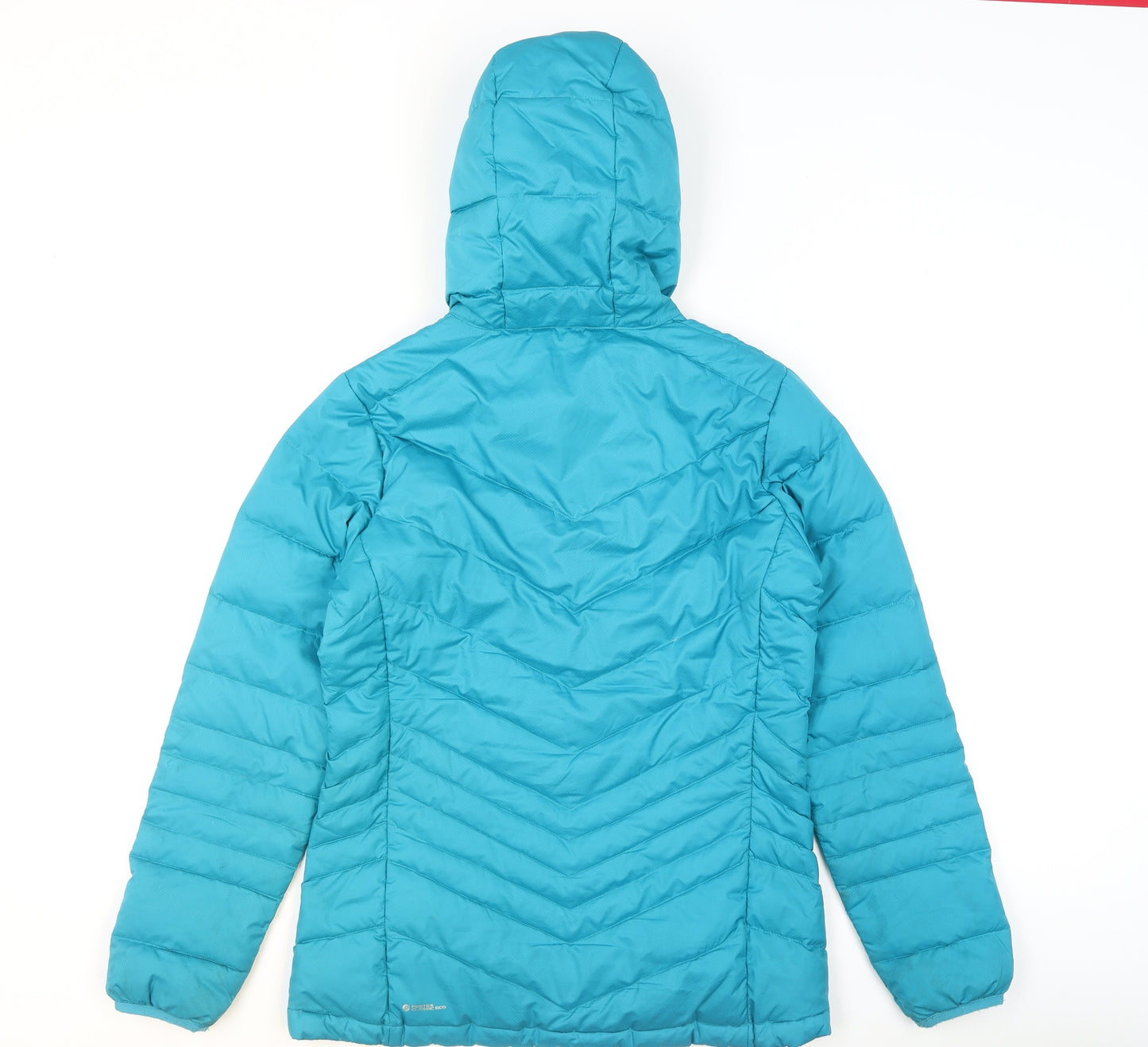Lafuma Women's Blue Hooded Puffer Jacket Size 12 Insulated Outdoor