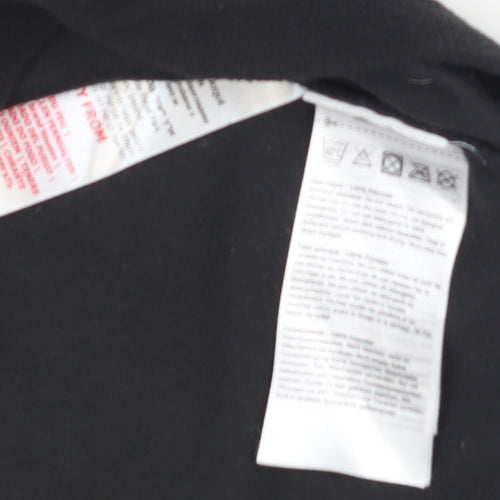 Regatta Great Outdoors Black Fleece 1/2 Zip Pullover UK 14 Womens Sweatshirt