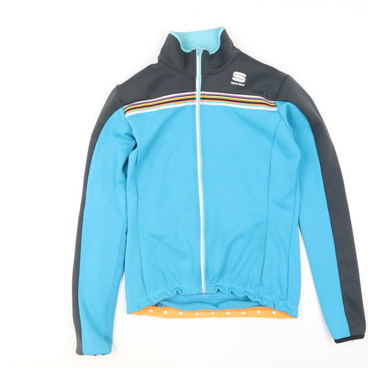 Sportful Men's Blue Medium Softshell Cycling Track Jacket