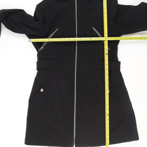 Jessica Simpson Women's Black Hooded Long Parka Coat Size S