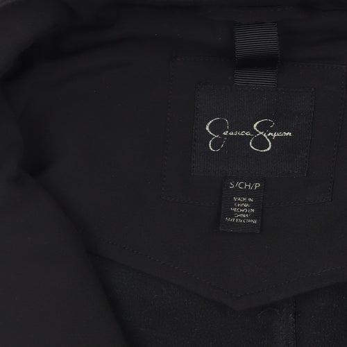 Jessica Simpson Women's Black Hooded Long Parka Coat Size S