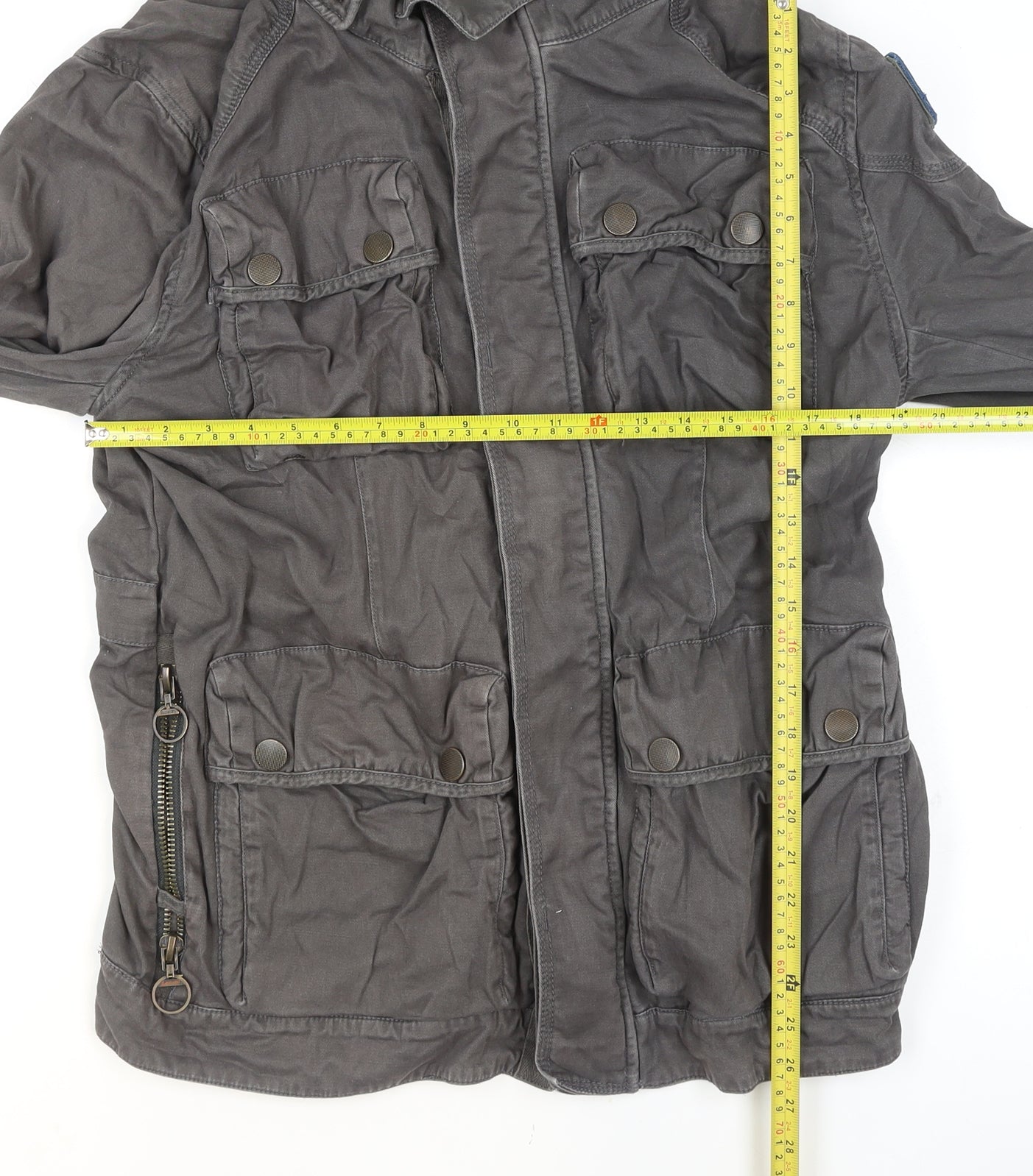 Superdry Men’s Grey 2XL Military Twill Jacket