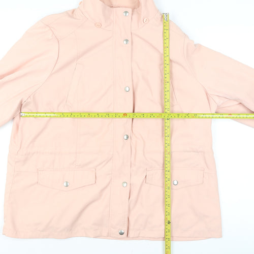 Marks and Spencer Women’s Soft Pink Classic Mid-Length Water Resistant Jacket Size 20