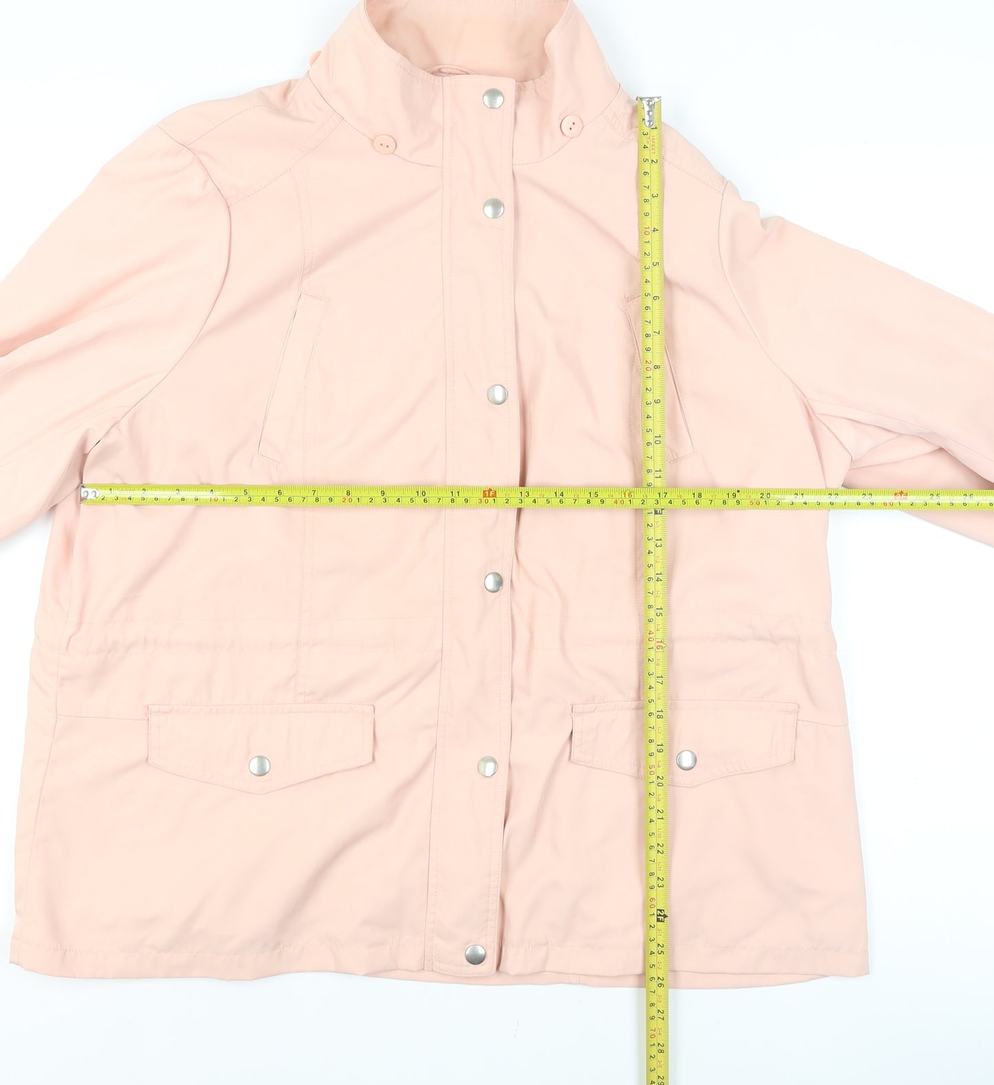 Marks and Spencer Women’s Soft Pink Classic Mid-Length Water Resistant Jacket Size 20