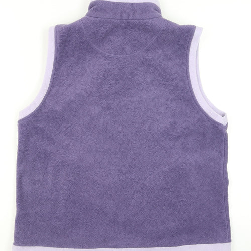 Neutral Territory Women's Purple Fleece Embroidered Waistcoat S