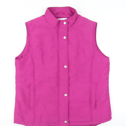 EWM Women’s Pink Padded Sleeveless Waistcoat Size 16