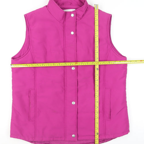 EWM Women’s Pink Padded Sleeveless Waistcoat Size 16