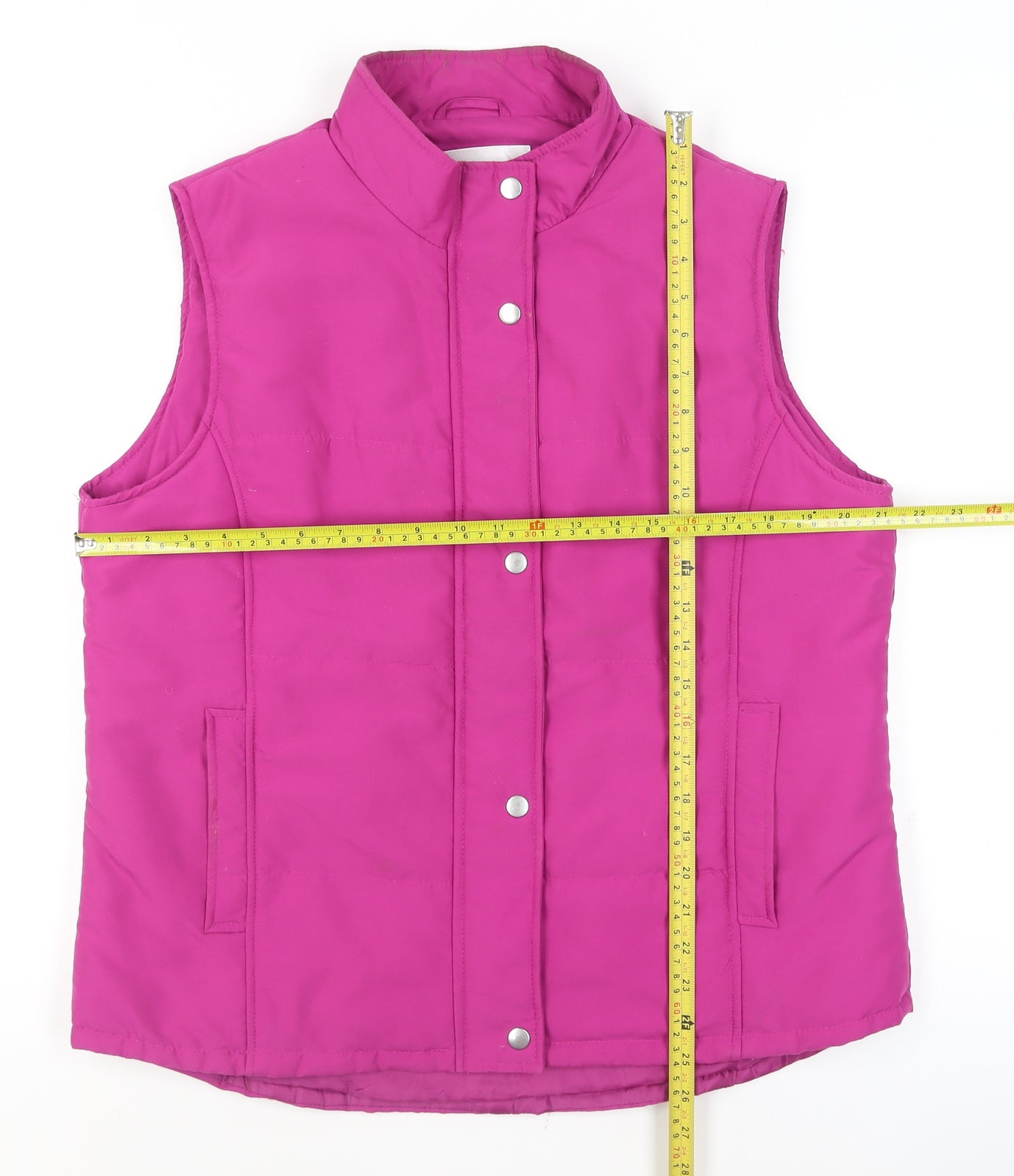 EWM Women’s Pink Padded Sleeveless Waistcoat Size 16