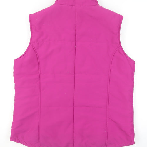 EWM Women’s Pink Padded Sleeveless Waistcoat Size 16
