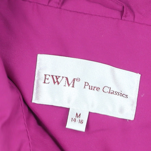 EWM Women’s Pink Padded Sleeveless Waistcoat Size 16