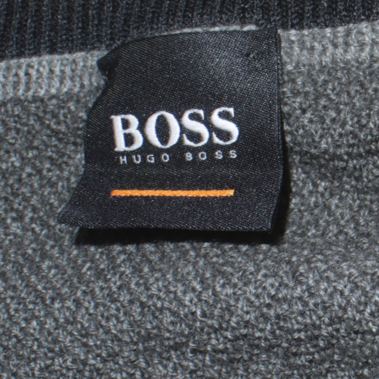 Hugo Boss Men's Grey 2XL Crew Neck Wool Cotton Pullover Jumper