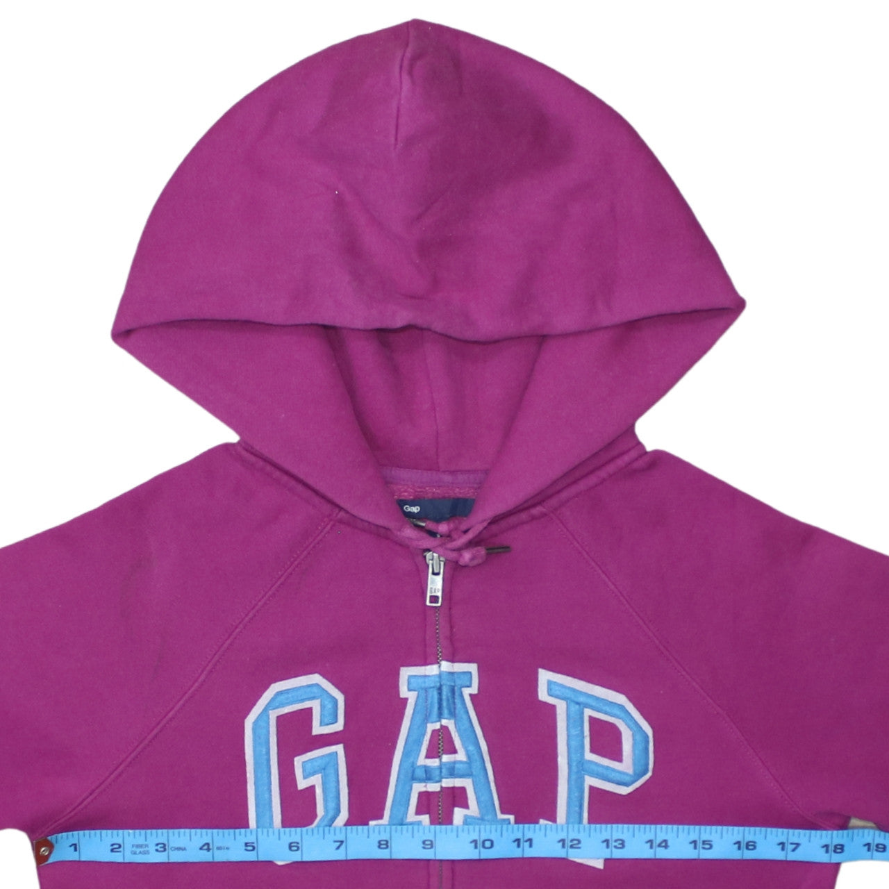 GAP Women Fuchsia Full Zip Hoodie Small Cotton Blend