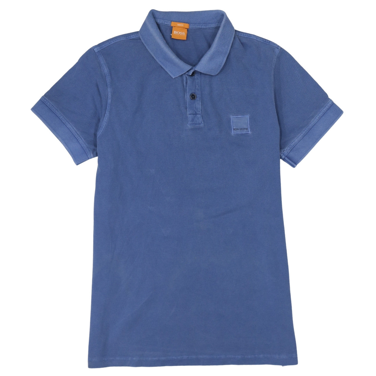 Hugo Boss Men's Blue Slim Fit Short Sleeve Cotton Polo Shirt Size L