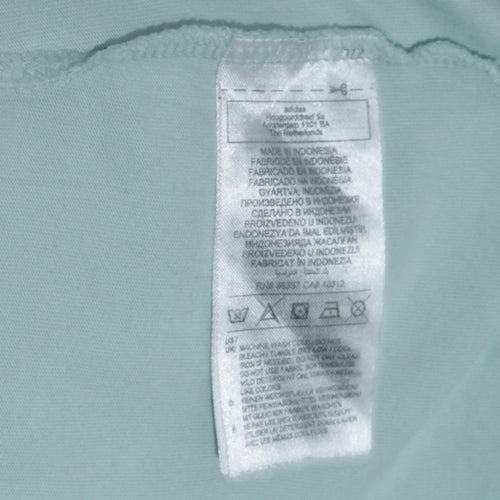 Adidas Men's Light Blue Logo Crew Neck Short Sleeve T-Shirt M