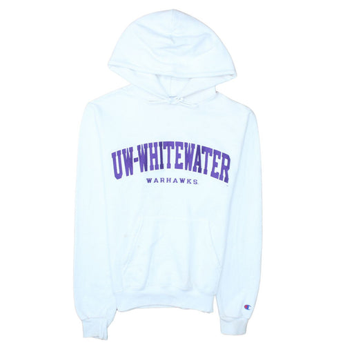 Champion Womens White UW-Whitewater Warhawks Pullover Hoodie XS