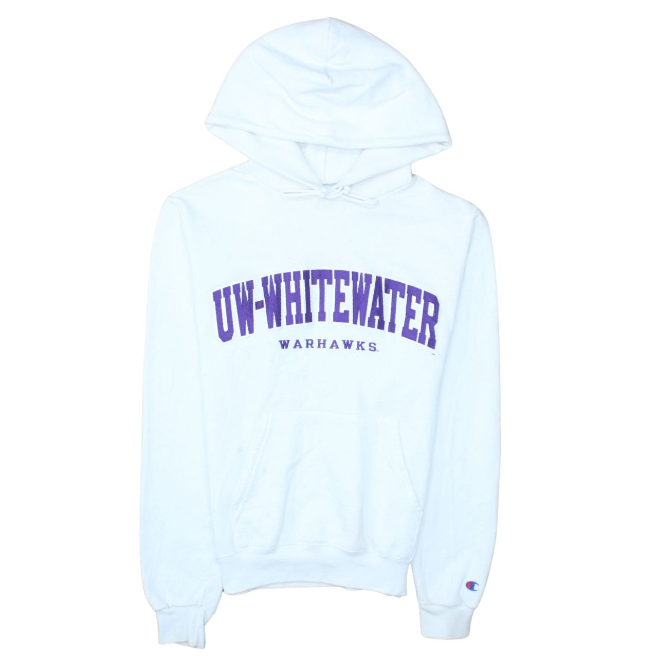 Champion Womens White UW-Whitewater Warhawks Pullover Hoodie XS