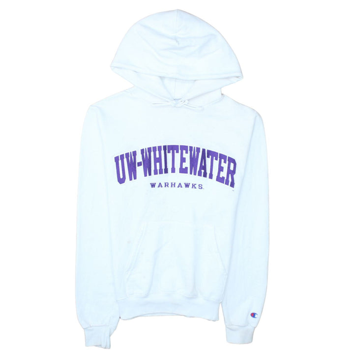 Champion Womens White UW-Whitewater Warhawks Pullover Hoodie XS