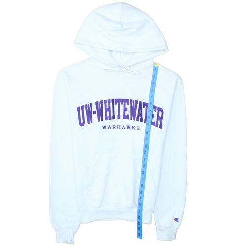 Champion Womens White UW-Whitewater Warhawks Pullover Hoodie XS