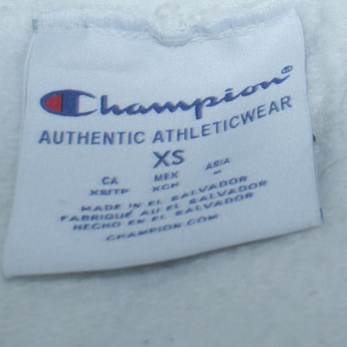 Champion Womens White UW-Whitewater Warhawks Pullover Hoodie XS