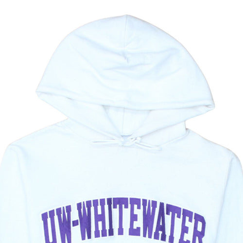 Champion Womens White UW-Whitewater Warhawks Pullover Hoodie XS