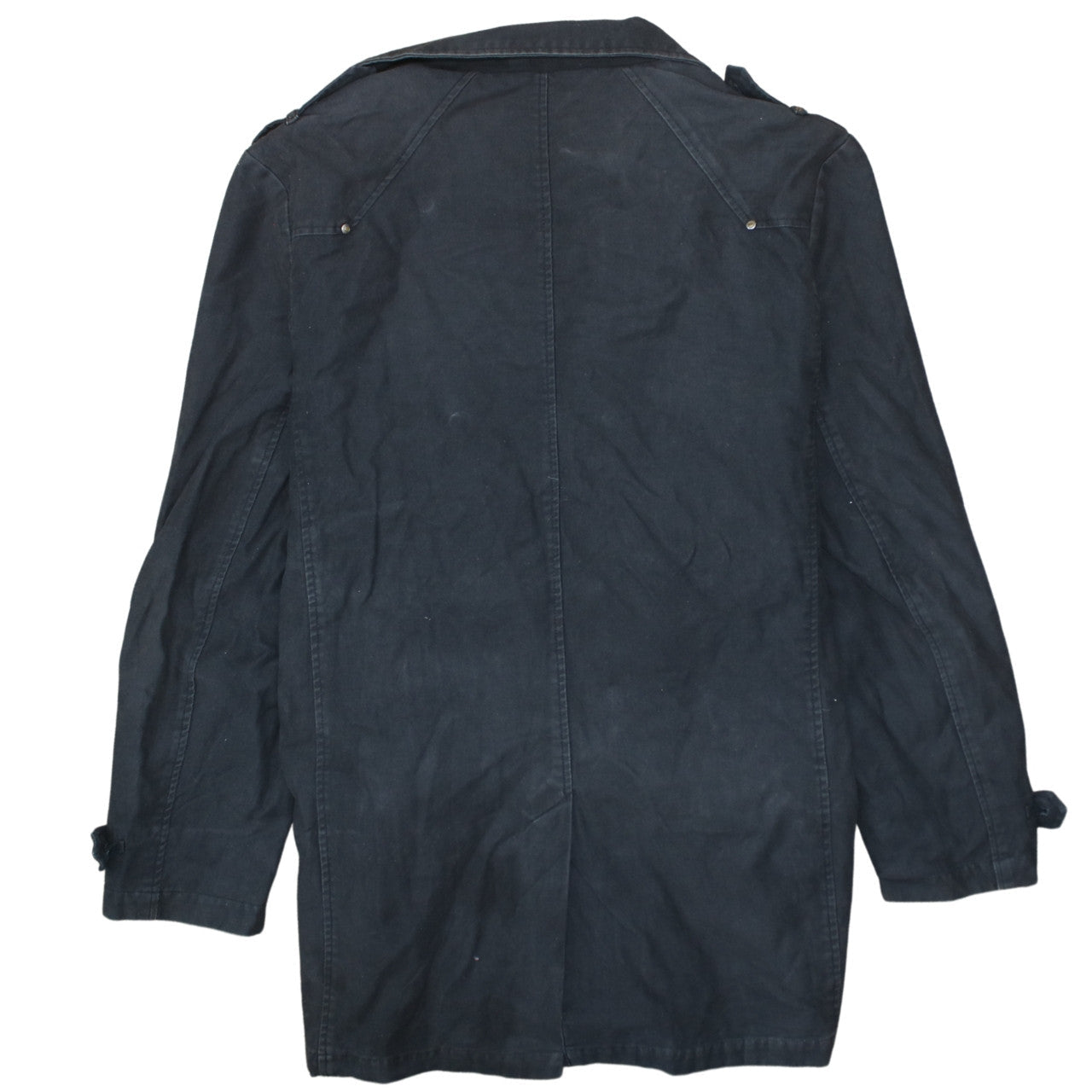 Alpha Industries Men's Black Cotton XL Military Pea Coat