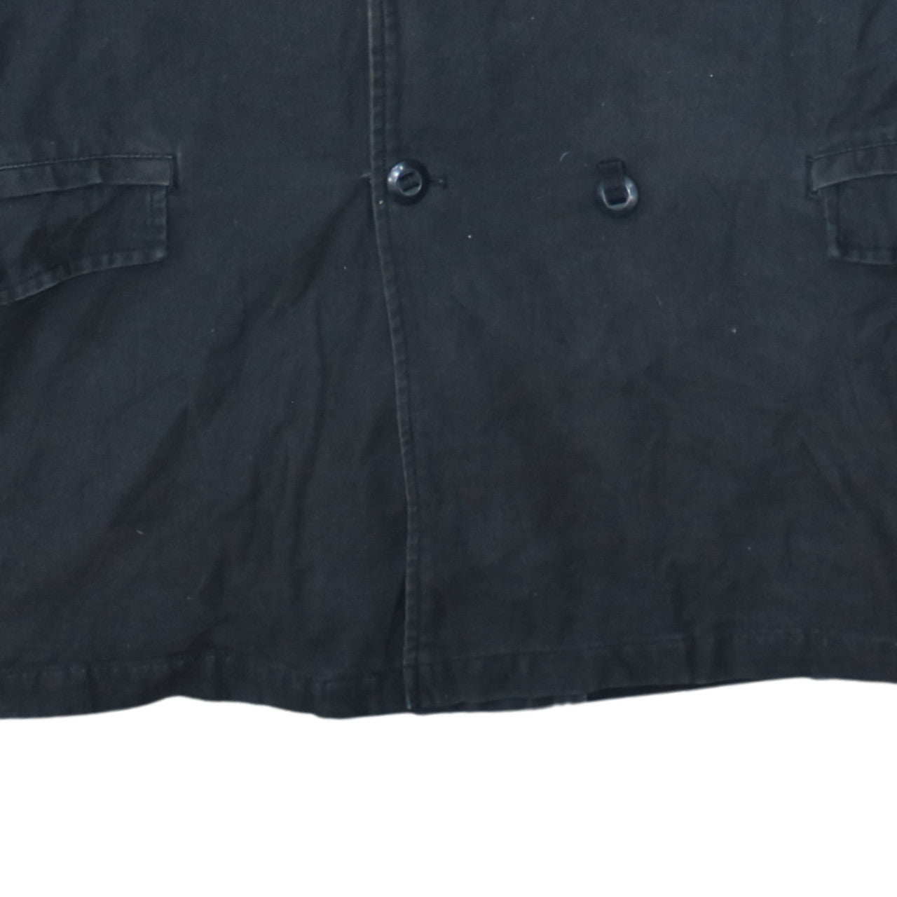Alpha Industries Men's Black Cotton XL Military Pea Coat