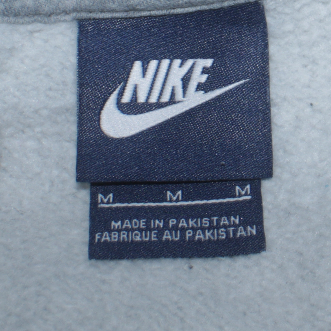 Nike Men's Grey Pullover Hoodie Medium Cotton Blend Sweatshirt