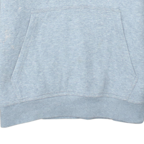Nike Men's Grey Pullover Hoodie Medium Cotton Blend Sweatshirt