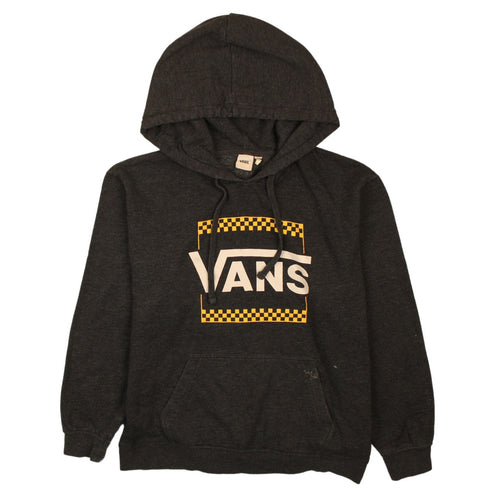 Vans Womens Black Pullover Hoodie Medium - Logo Graphic Casual Sweatshirt