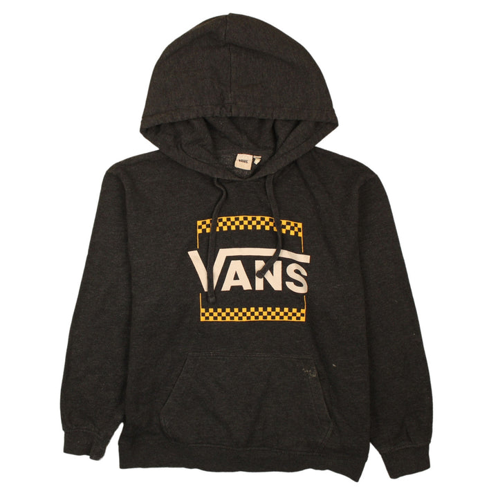 Vans Womens Black Pullover Hoodie Medium - Logo Graphic Casual Sweatshirt