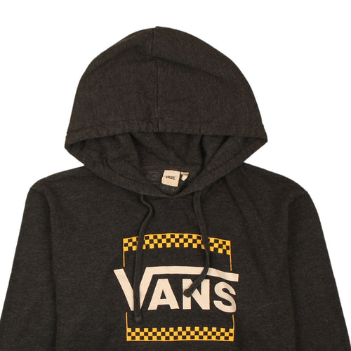 Vans Womens Black Pullover Hoodie Medium - Logo Graphic Casual Sweatshirt