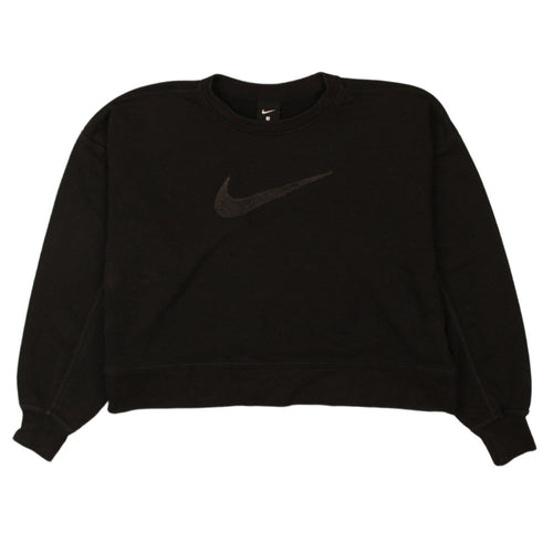 Nike Women's Black Small Crew Neck Pullover Sweatshirt