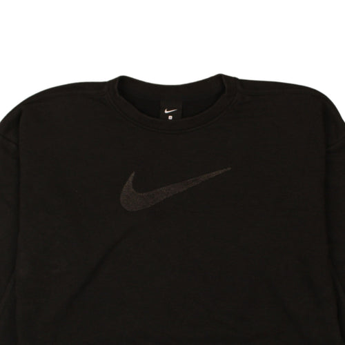 Nike Women's Black Small Crew Neck Pullover Sweatshirt