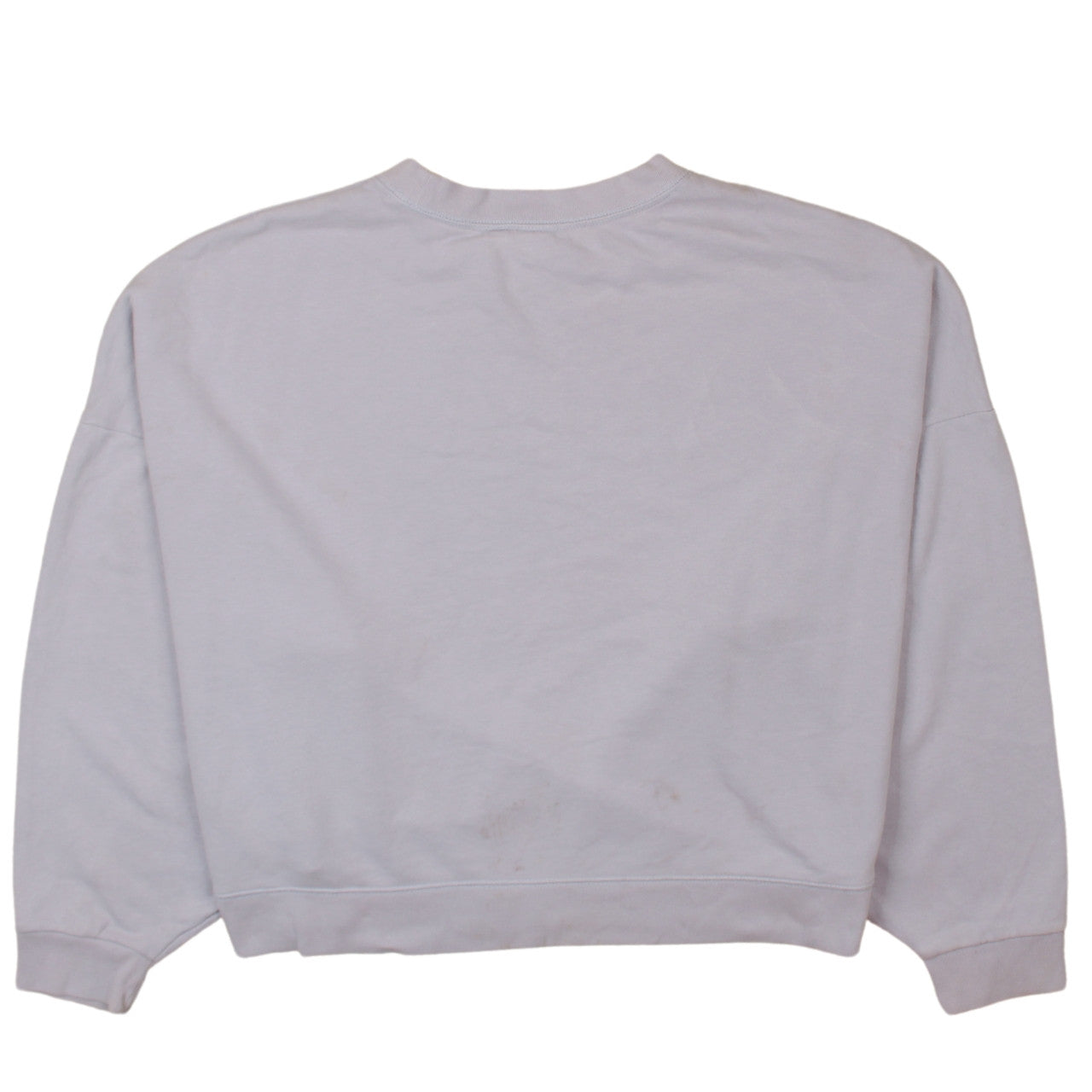 GAP Women Light Grey Cotton Crew Neck Pullover Sweatshirt L